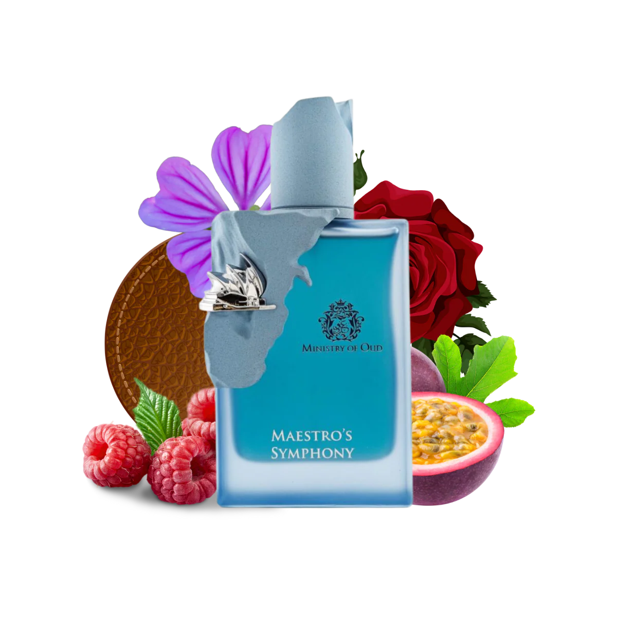 Fruity Floral Fragrance with Passion Fruit, Rose, Vanilla and Leather